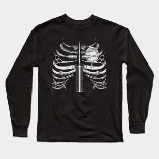 Hairdresser Skeleton Rib Cage Funny Long Sleeve T-Shirt